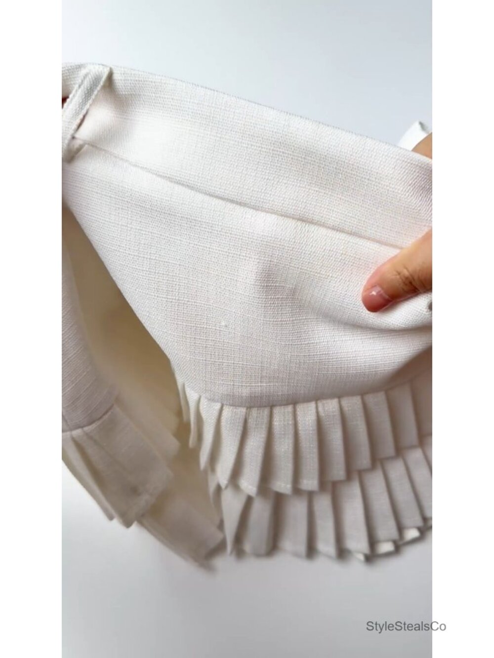 Low Rise Pleated Mini Skort Built In Shorts Ruffle Y2K Party - Picture 6 of 6